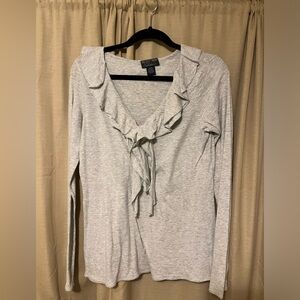 Vintage Polo Ralph Lauren Jean Company gray Shirt Size M